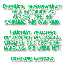 spruch babymassage